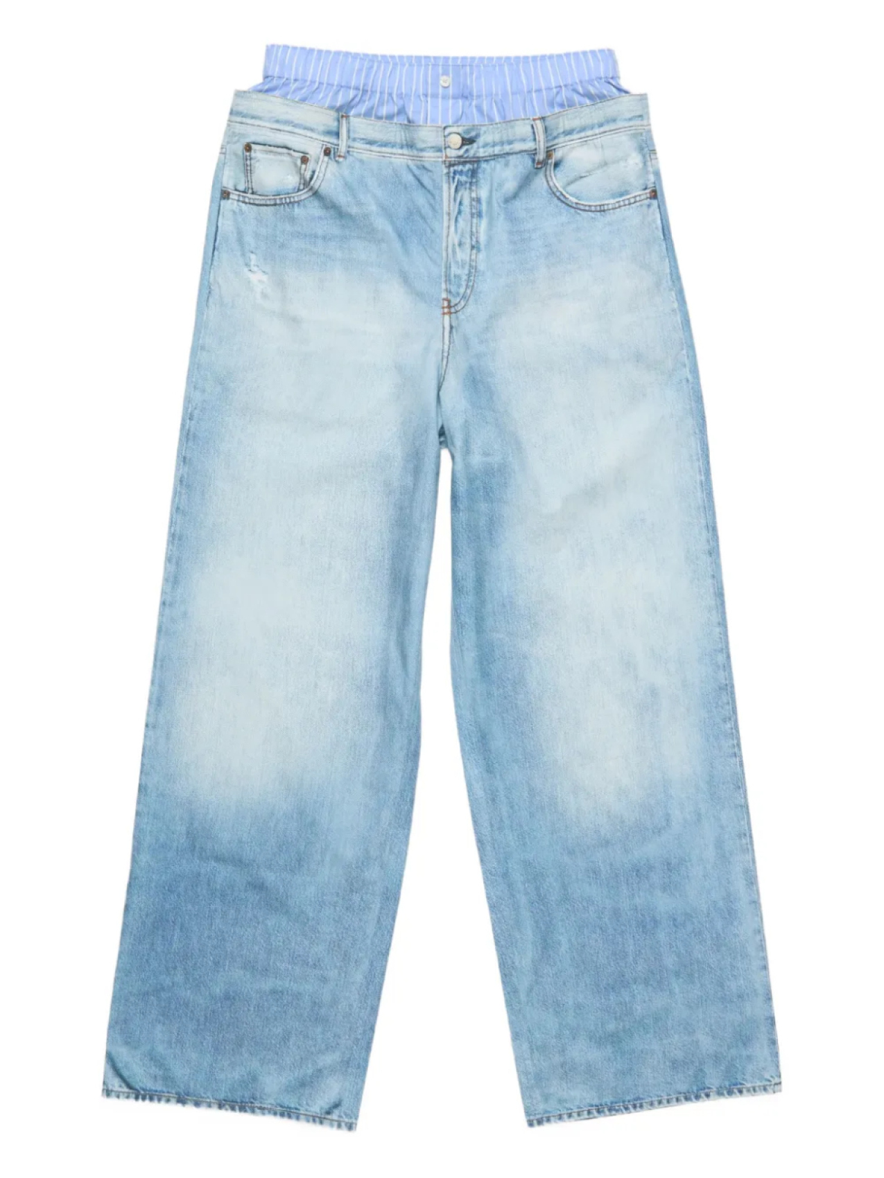 

Брюки с эффектом trompe l'oeil Acne Studios, синий