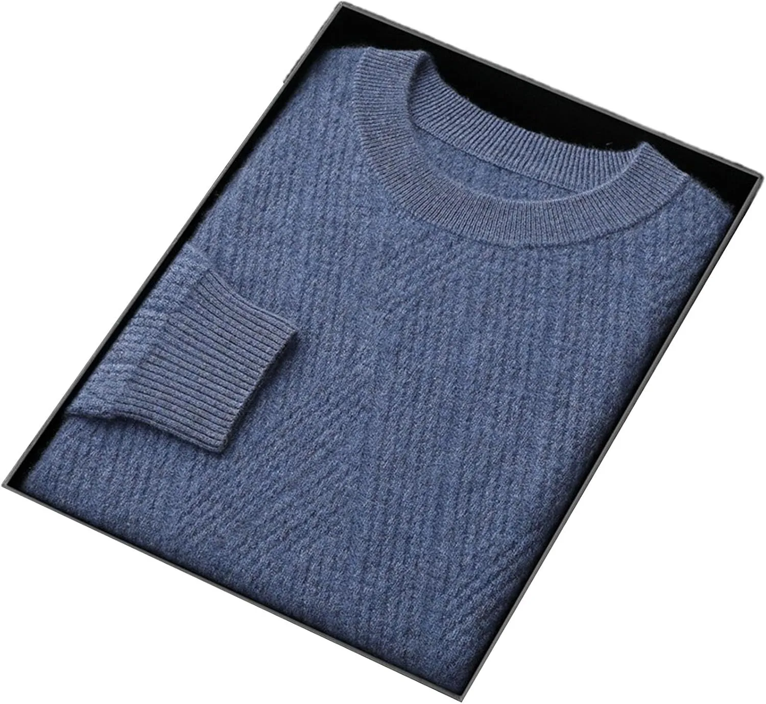 

Мужской свитер с круглым вырезом, утепленный, свободного кроя CXLCZNKG