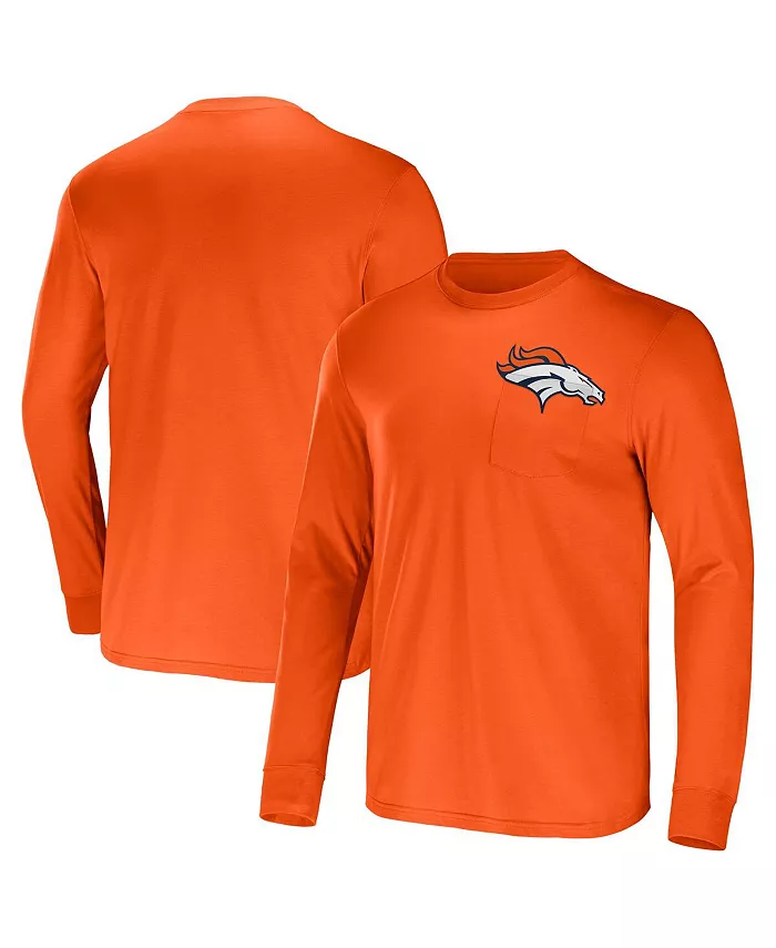 

Мужская футболка с длинным рукавом из коллекции NFL x Darius Rucker, команда Denver Broncos, цвет оранжевый Fanatics