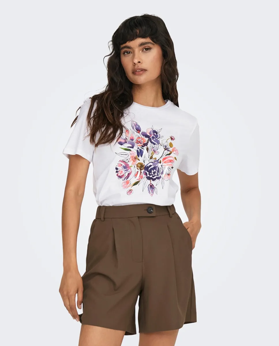 

Женская футболка с коротким рукавом Only, белый