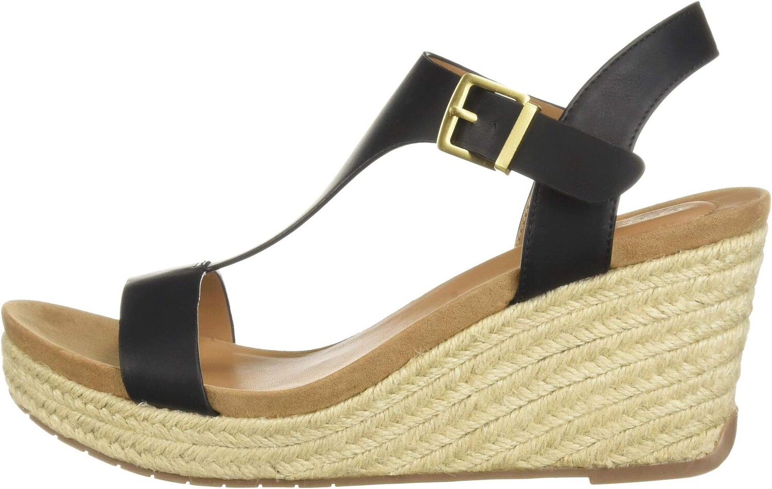 Сандалии Kenneth Cole Reaction Card Wedge, цвет Black Smooth — фото 4