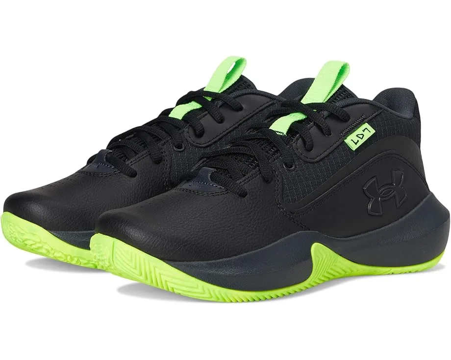 Кроссовки Under Armour Kids Lockdown 7 (Big Kid), Black/Anthracite/Metallic Black