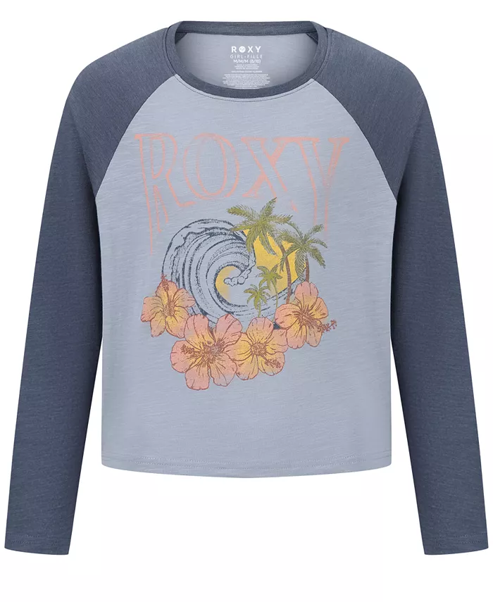 

Футболка с длинным рукавом для девочек с принтом "Солнышко" Roxy