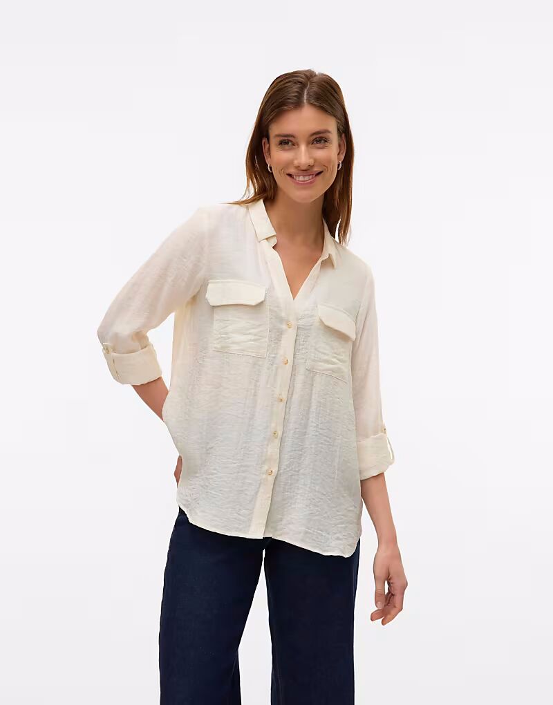 

Рубашка Vero Moda Birch Beige