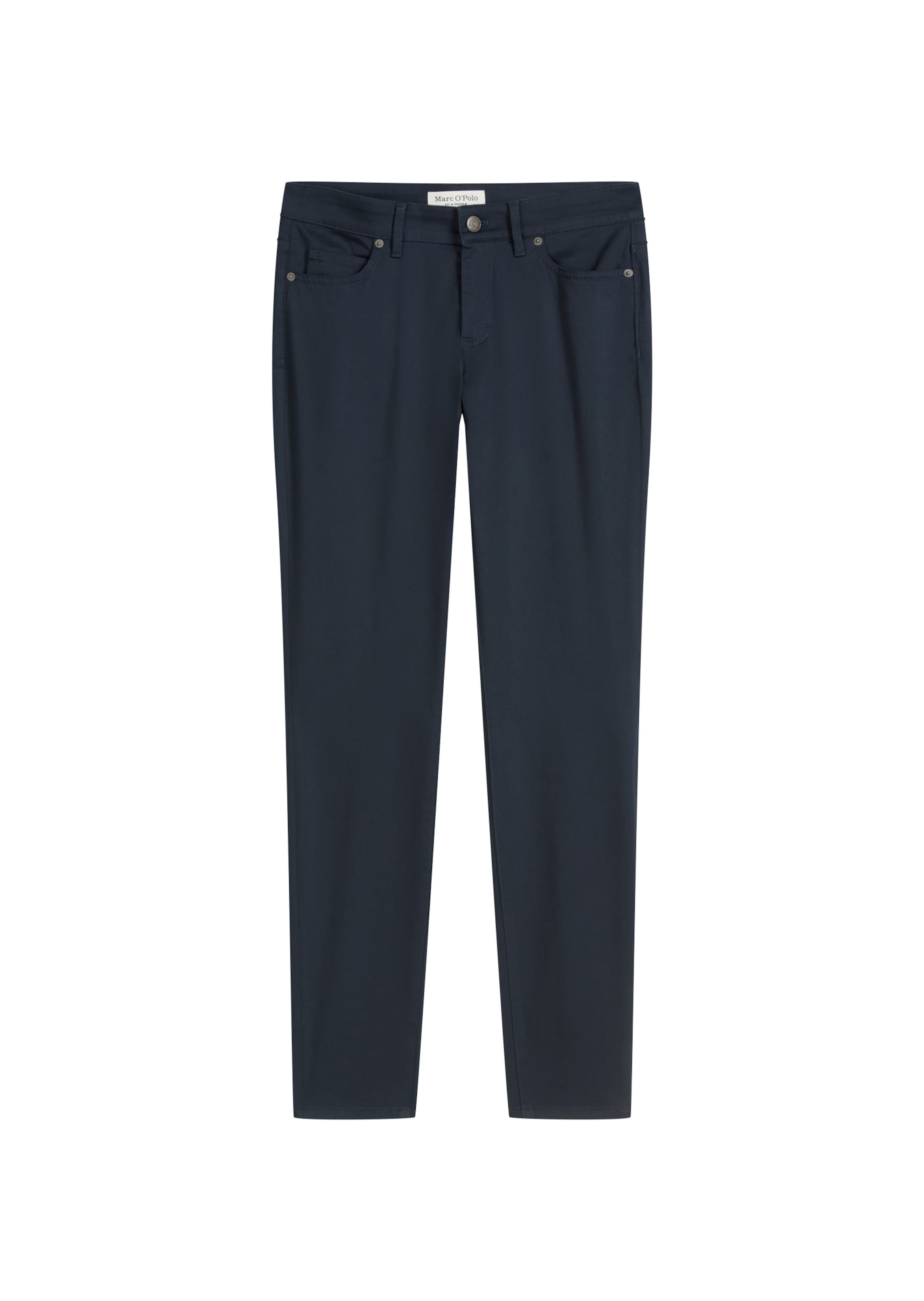 

Marc O'Polo Брюки 'Alby' синего цвета с зауженным кроем и защипами спереди