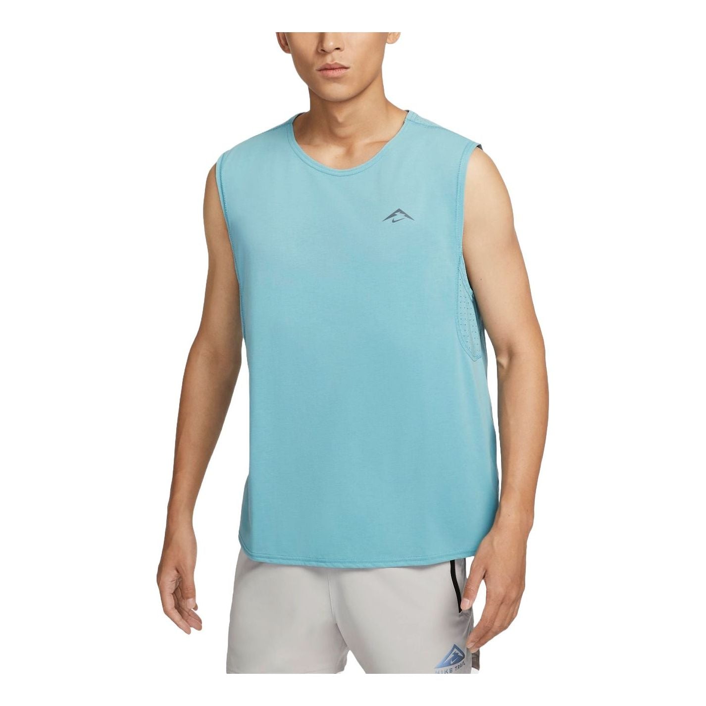 

Спортивный топ Nike Trail Solar Chase Dri-FIT Running Tank Asia Sizing 'Denim Teal' FN3310-464, бирюзовый