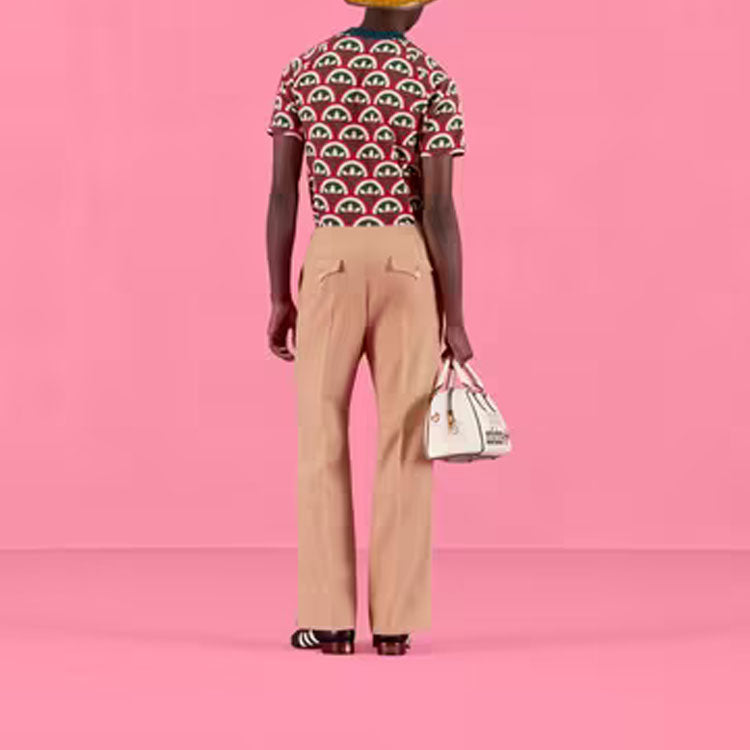 Футболка Gucci x adidas Trefoil T-shirt 'Red Green', красный — фото 3