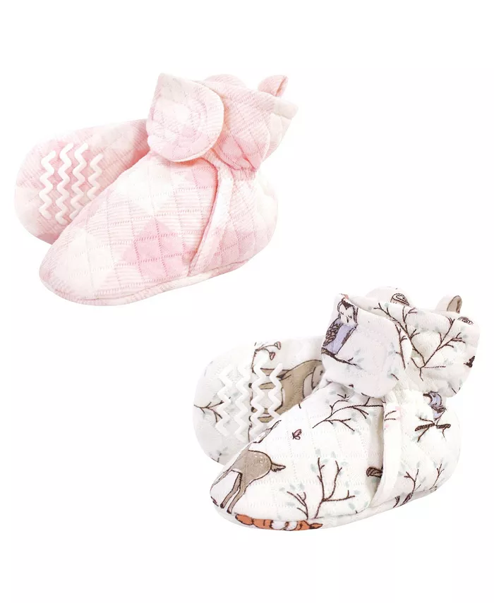 

Детские утепленные пинетки Hudson, 2 пары Hudson Baby, розовый