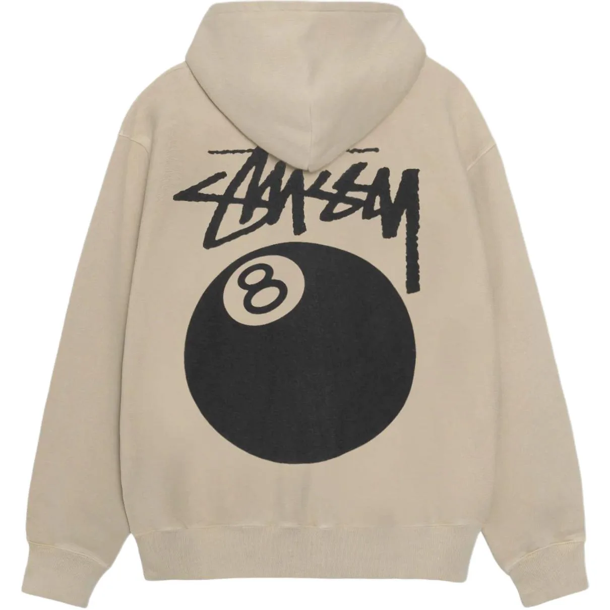 

Stussy SS24 8 Ball Hoodie Pigment Dyed In Khaki, Хаки, Stussy SS24 8 Ball Hoodie Pigment Dyed In Khaki