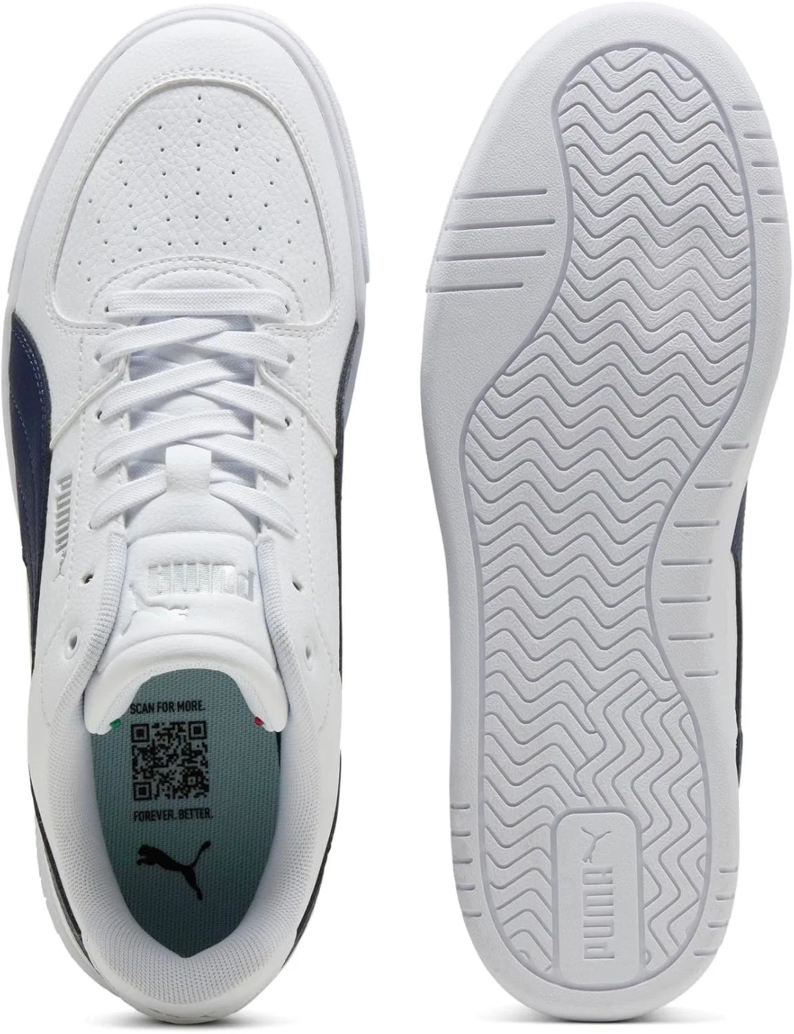 Кроссовки PUMA Caven Dime унисекс, White With Blue — фото 4