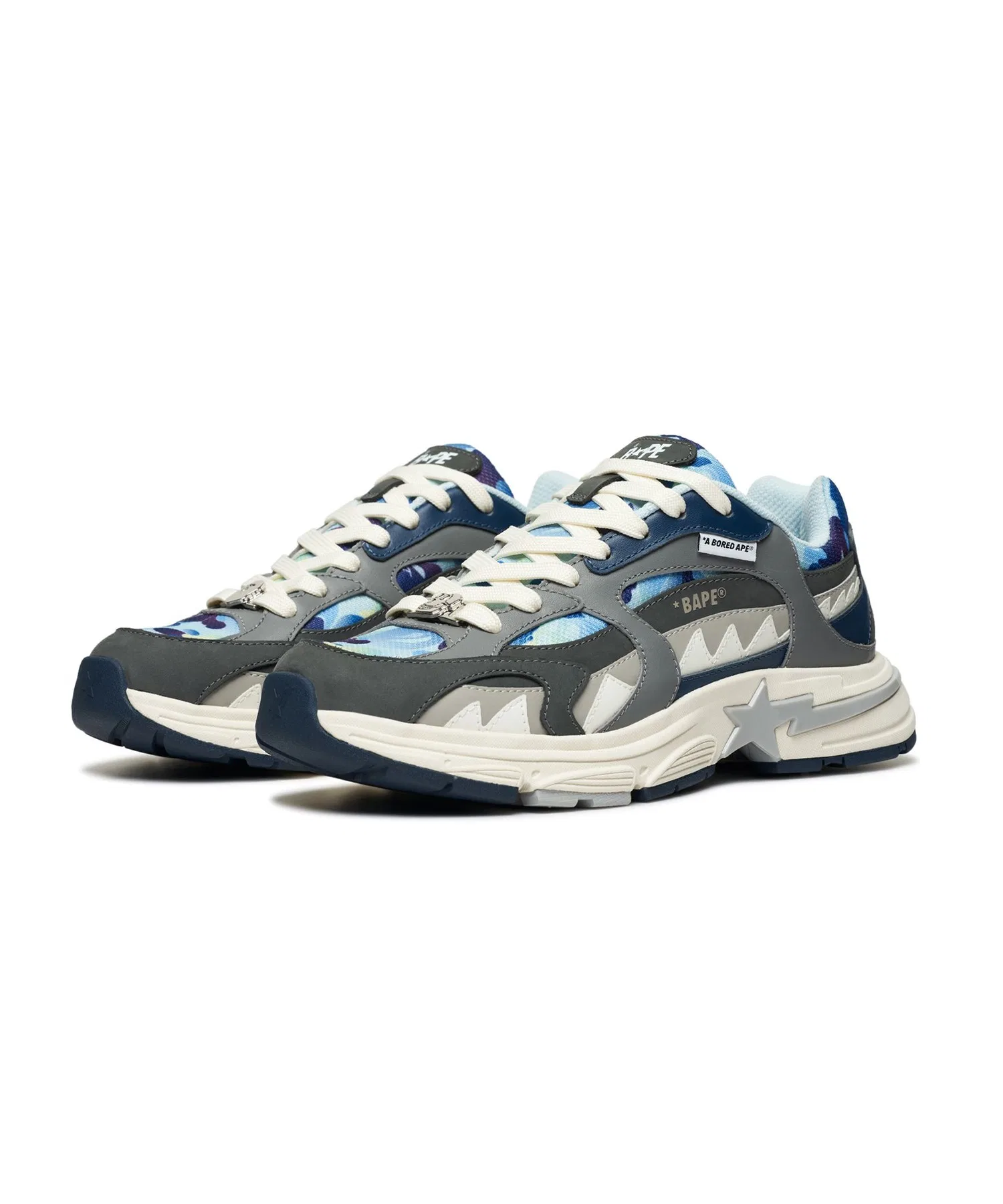 Мужские кроссовки A BATHING APE SHARK STA синие