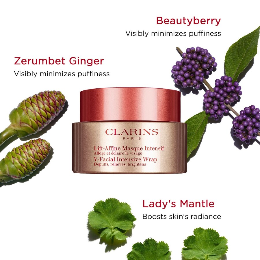 Маска для лица Clarins — V-Facial Мгновенное снятие отеков с лица, 74 мл — фото 2