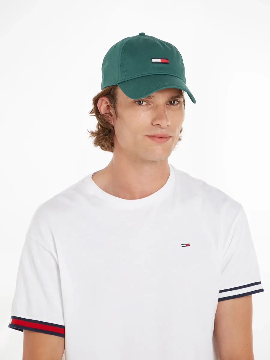 

Бейсбольная кепка Tommy Jeans "TJM ELONGATED FLAG CAP" с удлиненным флагом, цвет Tahoe Forest