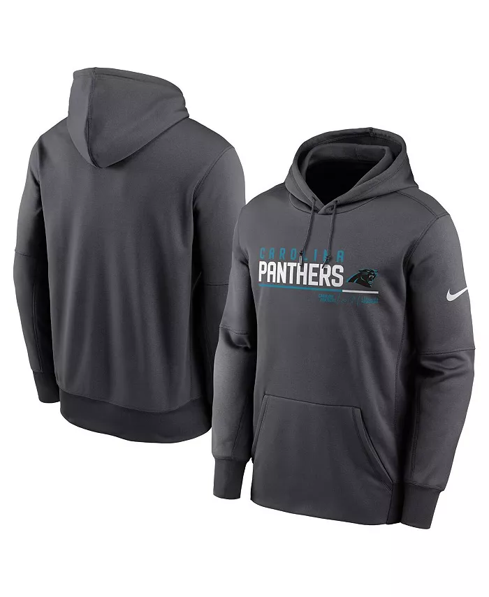

Мужская толстовка с капюшоном Anthracite Carolina Panthers Prime Logo Name Split Nike