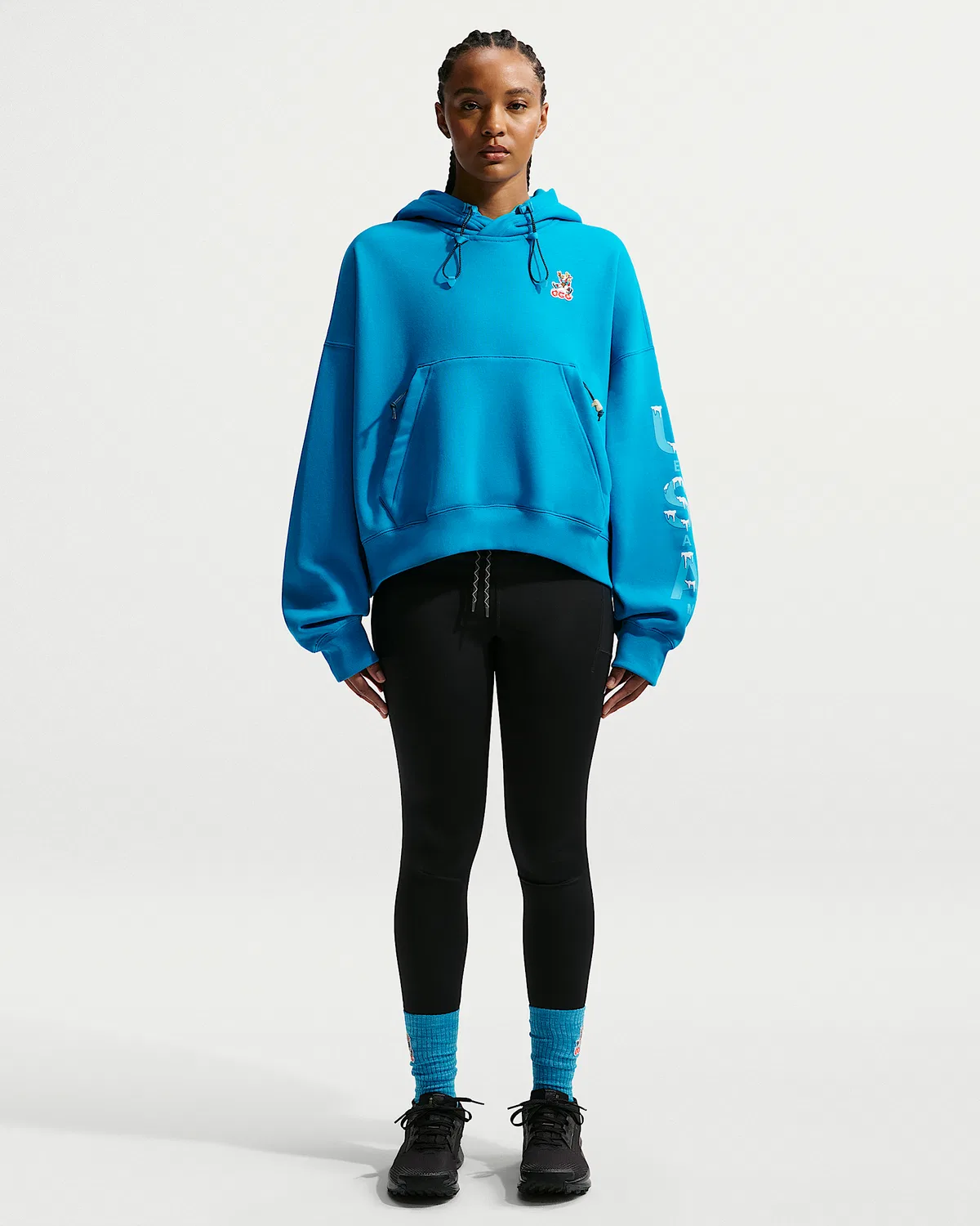 Женская худи Nike ACG USA, Blue Lagoon/Summit White — фото 4