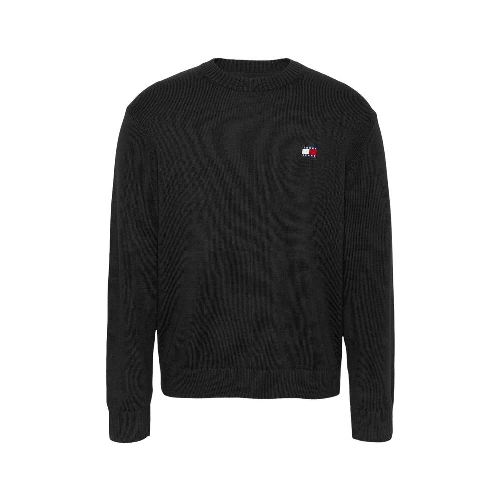 

Черный свитер из переработанного полиэстера Tommy Jeans
