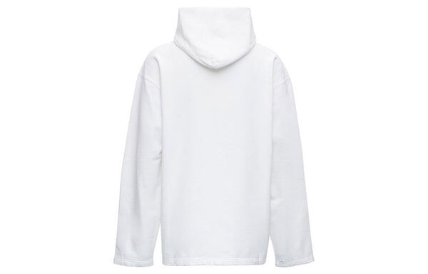 Толстовка blurred logo distress hoodie 'white' Balenciaga, белый — фото 2