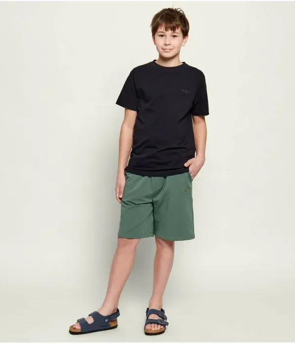 Шорты regular fit Aeronautica Militare, зеленый — фото 2