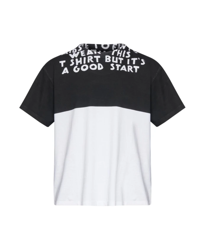 

Футболка белого цвета с контрастными вставками Mm6 Maison Margiela, белый