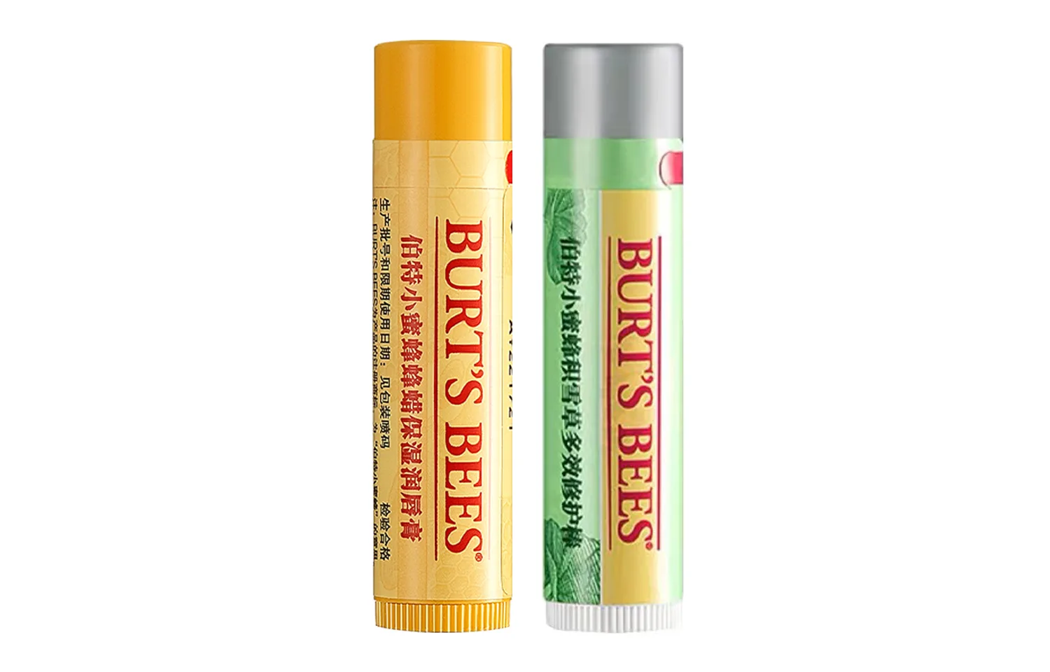 BURT'S BEES Бальзам для губ и универсальный стик с центеллой азиатской для восстановления и увлажнения, Centella Asiatica Stick & Beeswax+Mel Lip Balm, Versatile Combination — фото 2