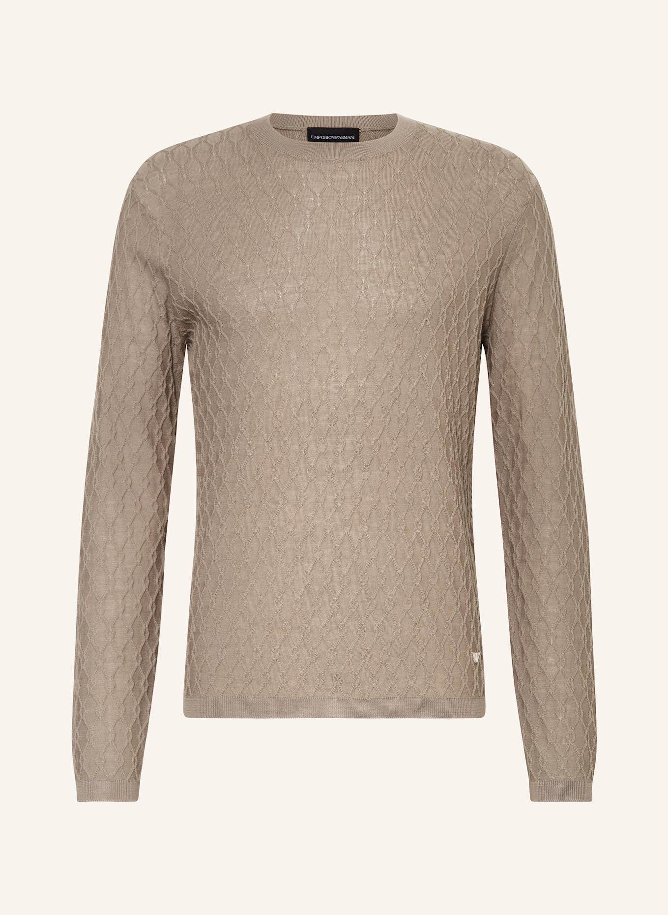 

Свитер Emporio Armani, коричневый