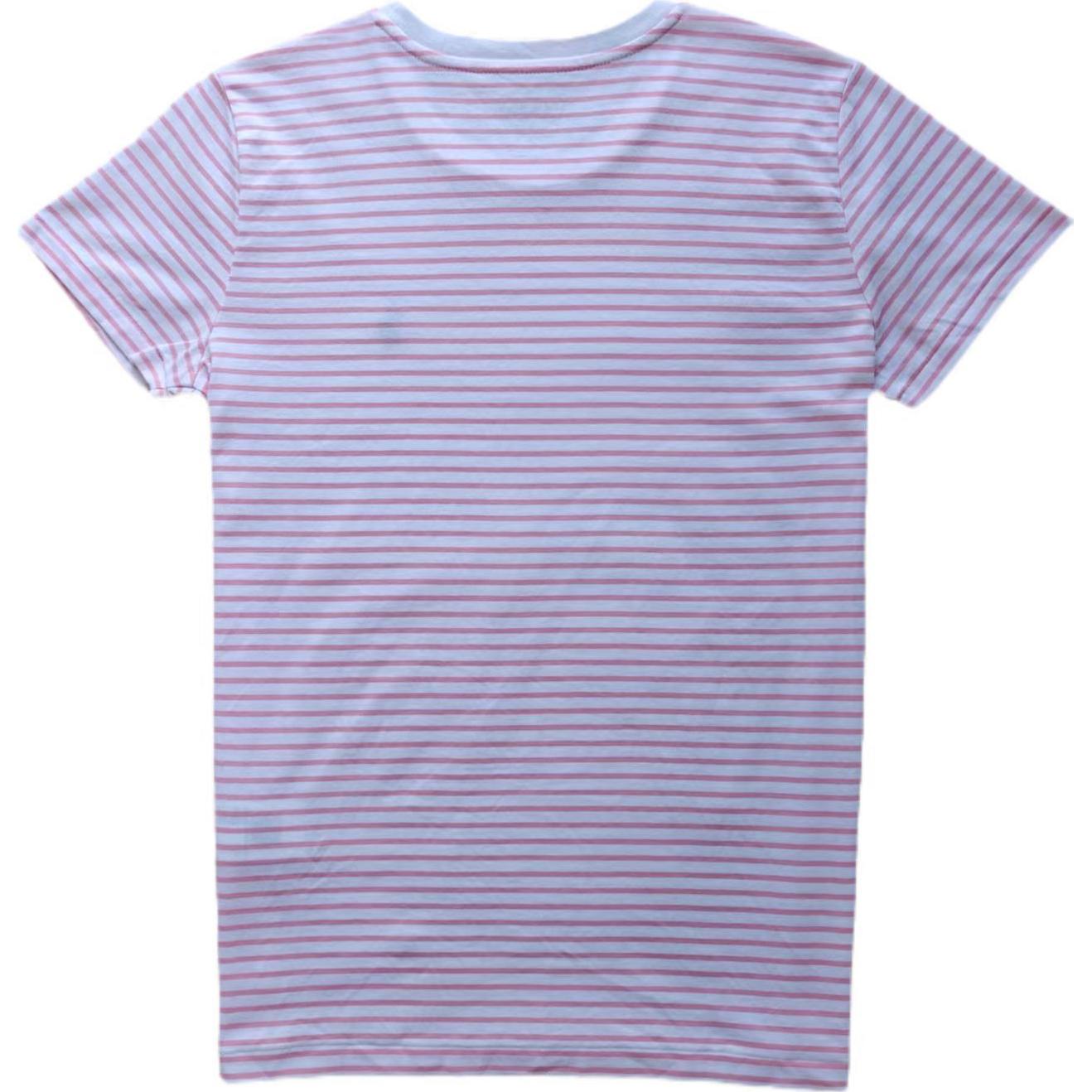 Футболка Polo Ralph Lauren Striped Cotton Jersey, розовый — фото 3