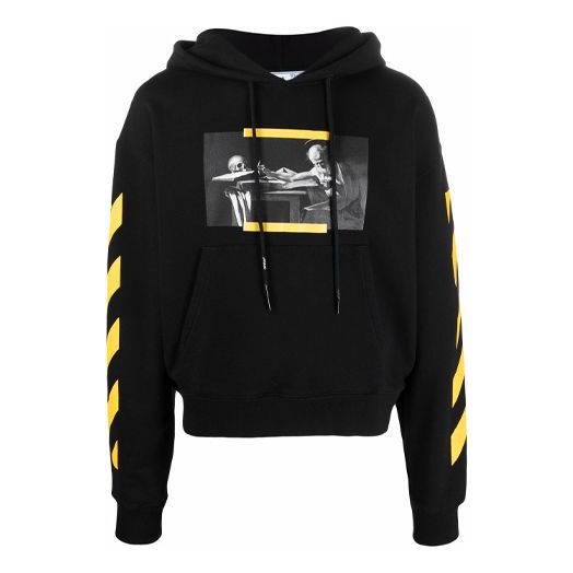 

Худи Off-White FW21 Painting Printing Unisex Black, черный