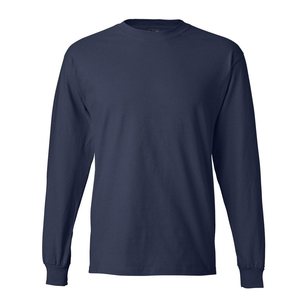 

Футболка с длинным рукавом Hanes Beefy-T, темно-синий