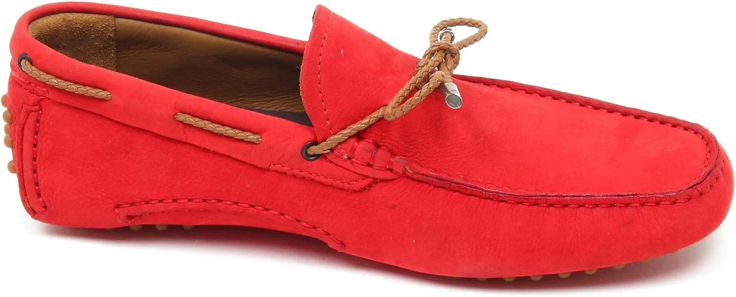 Мужские лоферы D4400 Mocassino Uomo Calzoleria Rosso Vintage LA PARIGINA, Red — фото 2