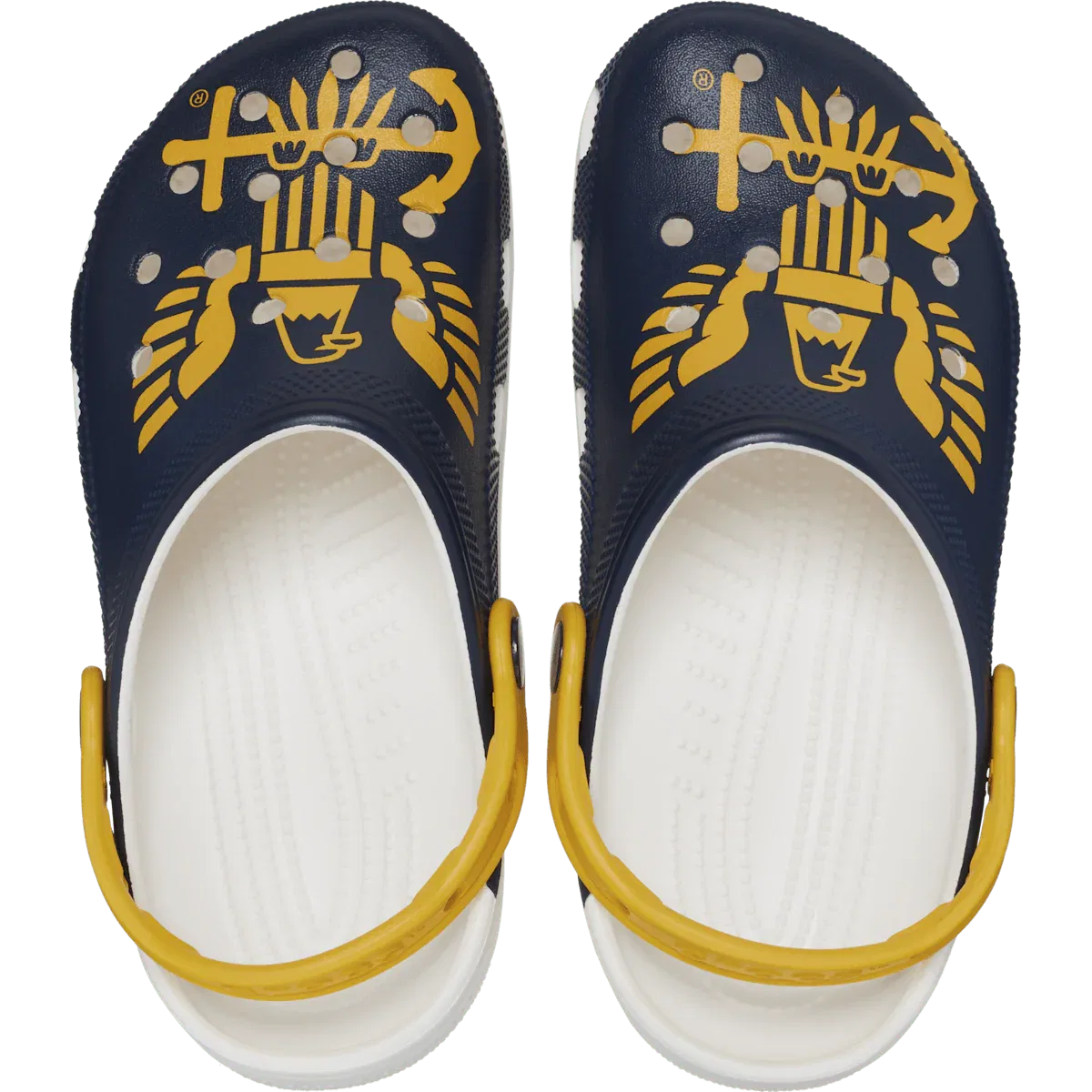 Классические американские военно-морские сабо Crocs, White/Multi