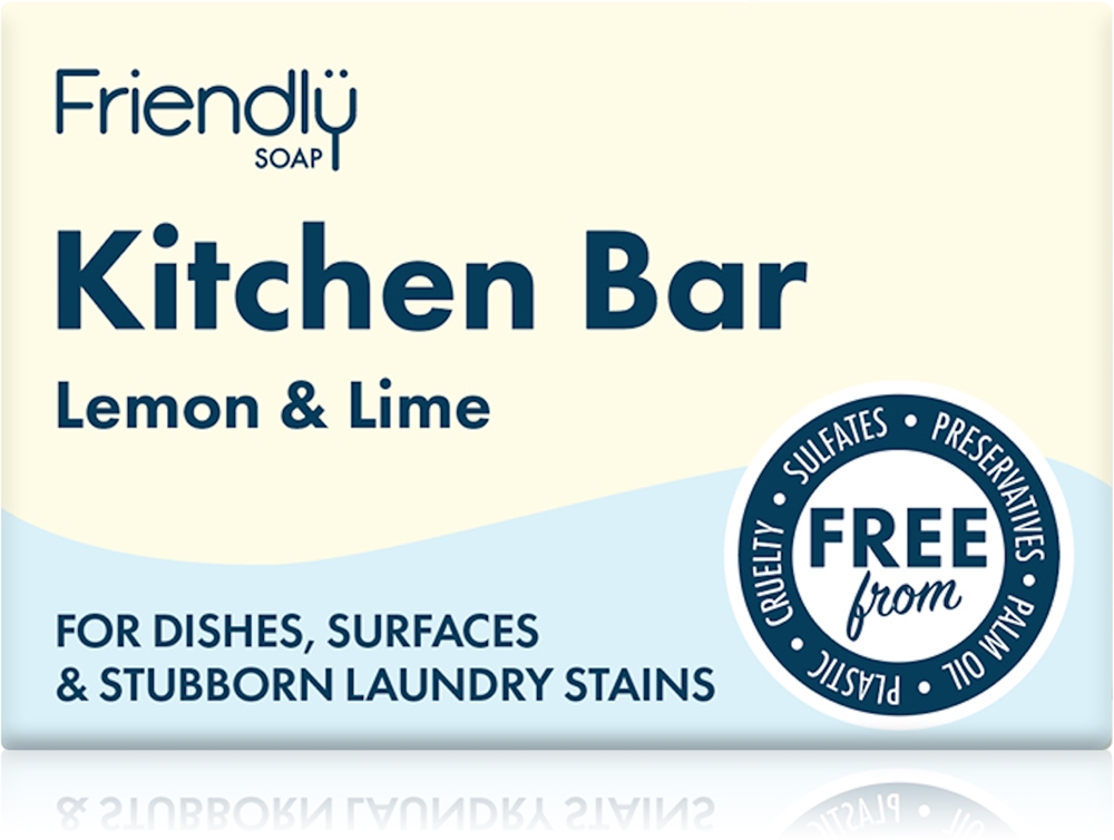 

Натуральное мыло для кухни с лимоном и лаймом Friendly Soap, 95 гр