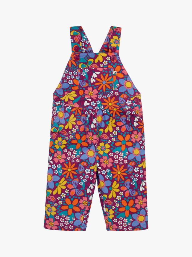 

Детские комбинезон Elspeth из вельвета с принтом Frugi, Retro Floral