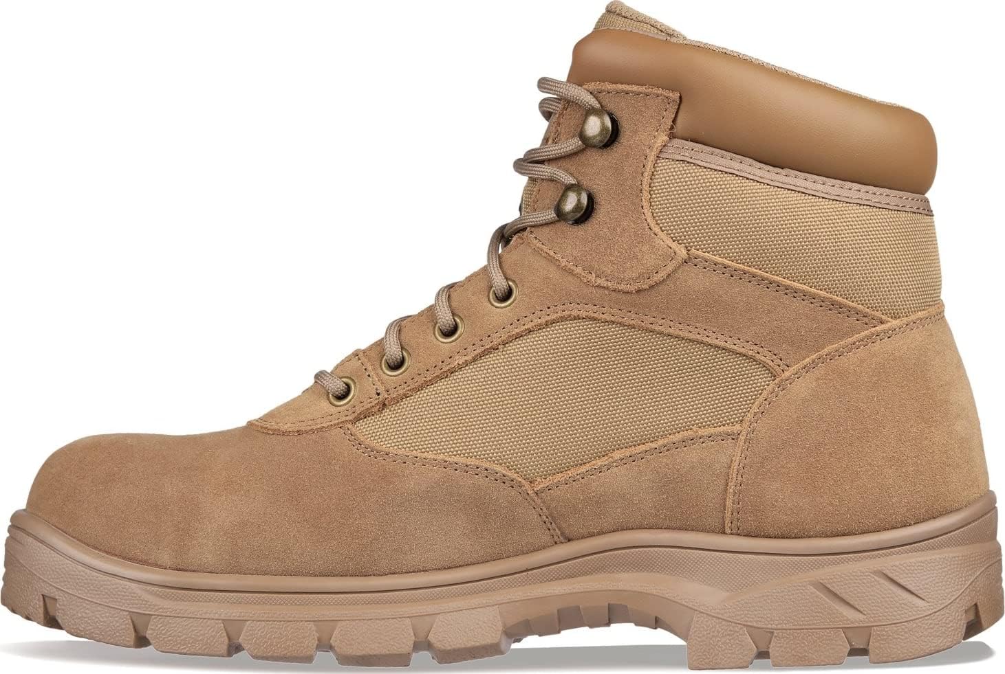 Мужские тактические ботинки Skechers Wascana - Baylan с мягким воротником и защитным носком, Coyote Brown — фото 2