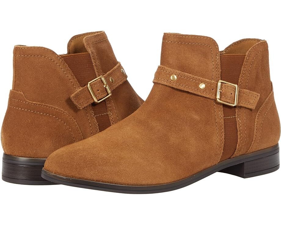 

Ботинки Clarks Trish Strap, цвет Dark Khaki Suede