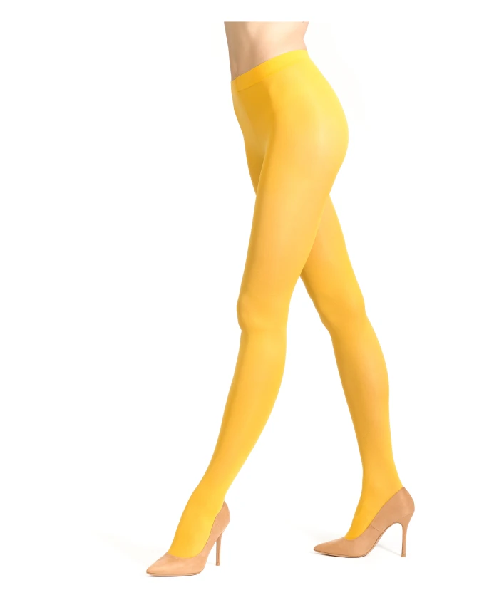 

Женские однотонные колготки из микрофибры плотностью 60 ден. Gallo, желтый