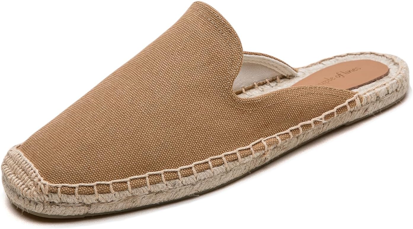 

Мужские эспадрильи-мюли - модные эспадрильи для мужчин, удобные и дышащие, подходящие как для улицы, так и для дома Eobzunu, коричневый