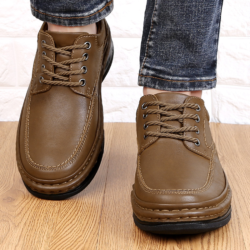 BAGE Мужские повседневные кеды низкие хаки, цвет Khaki — фото 3