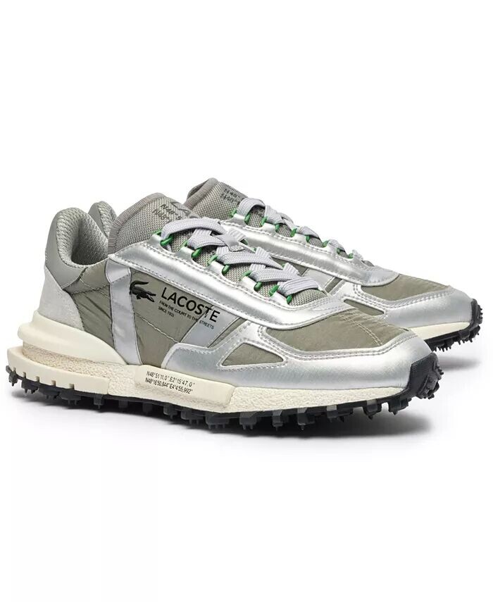 

Элитные мужские кроссовки Active на шнуровке Lacoste, серый