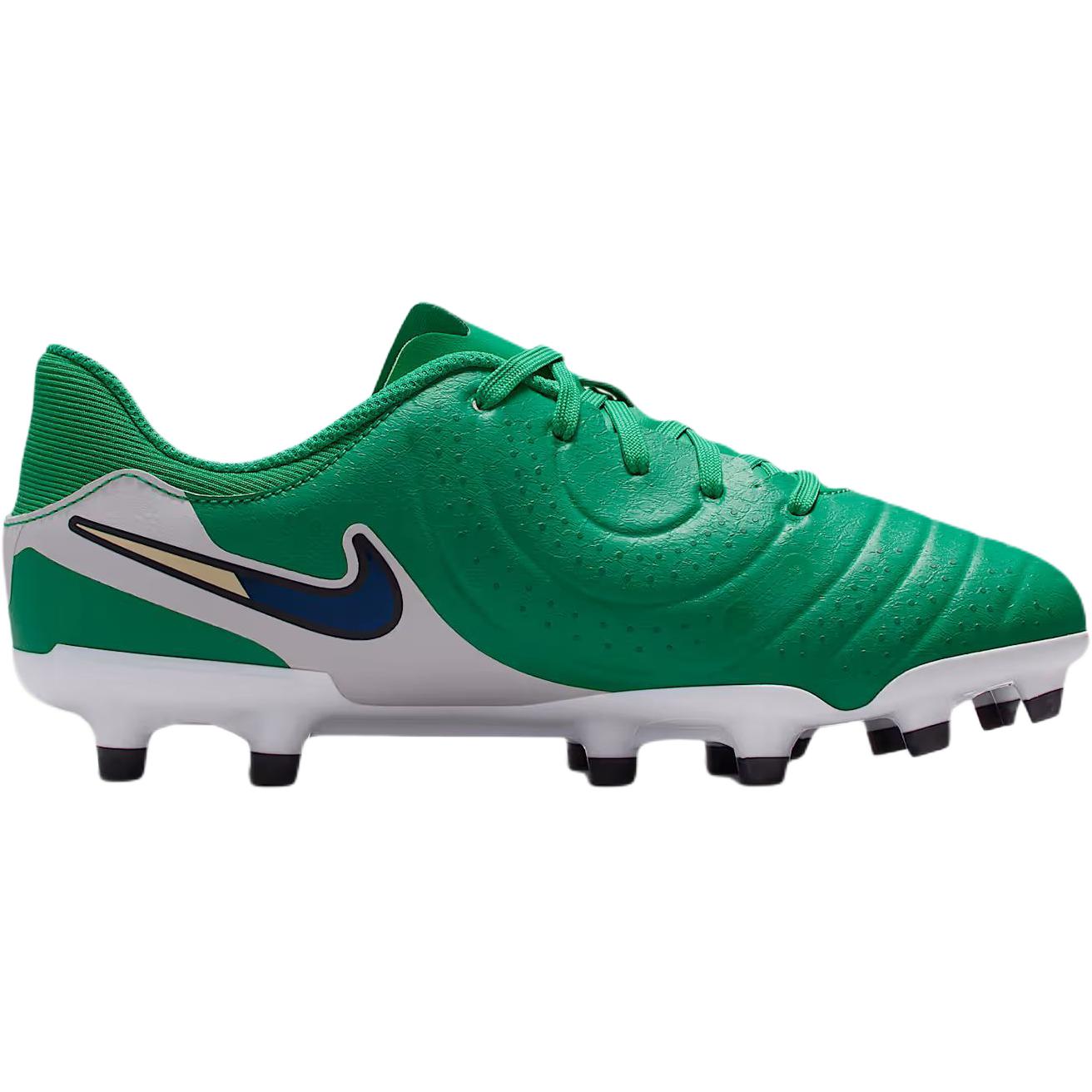 Nike Jr Tiempo Legend 10 Academy Abrasion Resistant Low top детские футбольные бутсы Green Kids' — фото 3