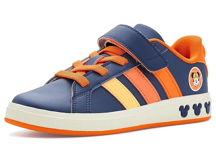 Кроссовки Mickey Mouse Grand Court Adidas Kids, Dark Blue/Ice Tangerine/Pure Orange — фото 2