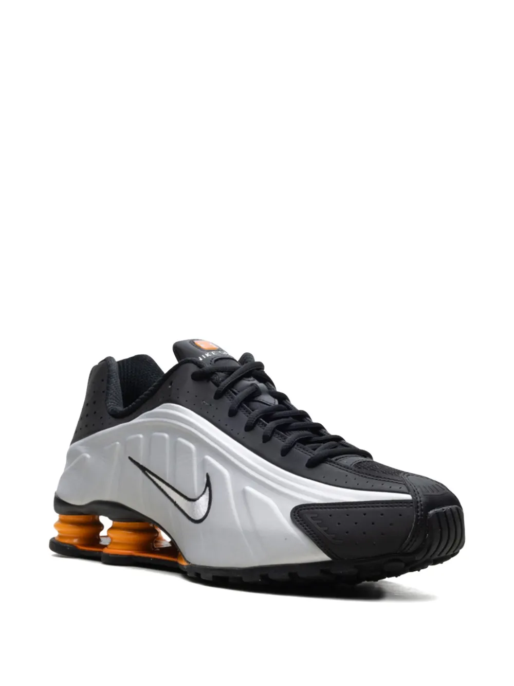 Кроссовки Shox R4 Black/Vast Grey/Bright Mandarin/Metallic Silver Nike, серебяный — фото 2