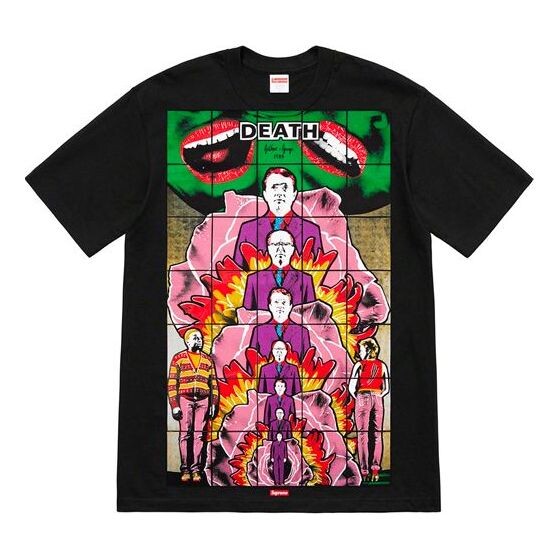 

Футболка ss19 gilbert george death black tee Supreme, черный