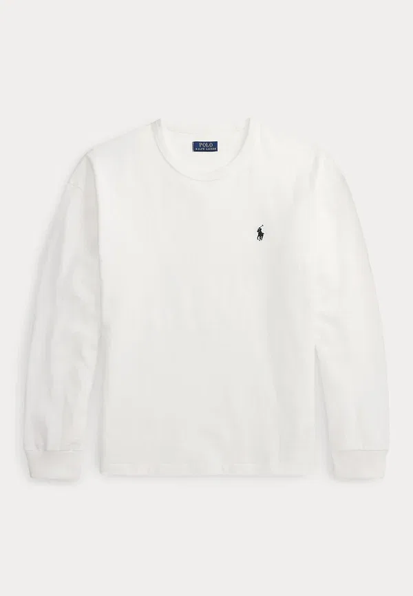 Футболка с длинным рукавом Relaxed Fit Polo Ralph Lauren, белый — фото 4