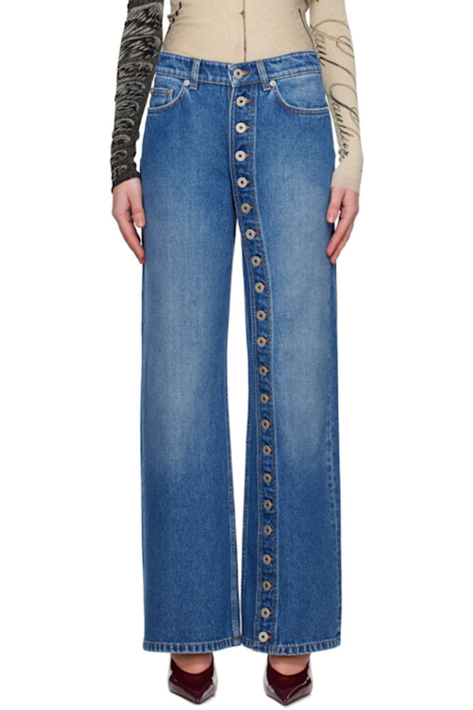 

Синие джинсы «The Buttoned Denim» Jean Paul Gaultier