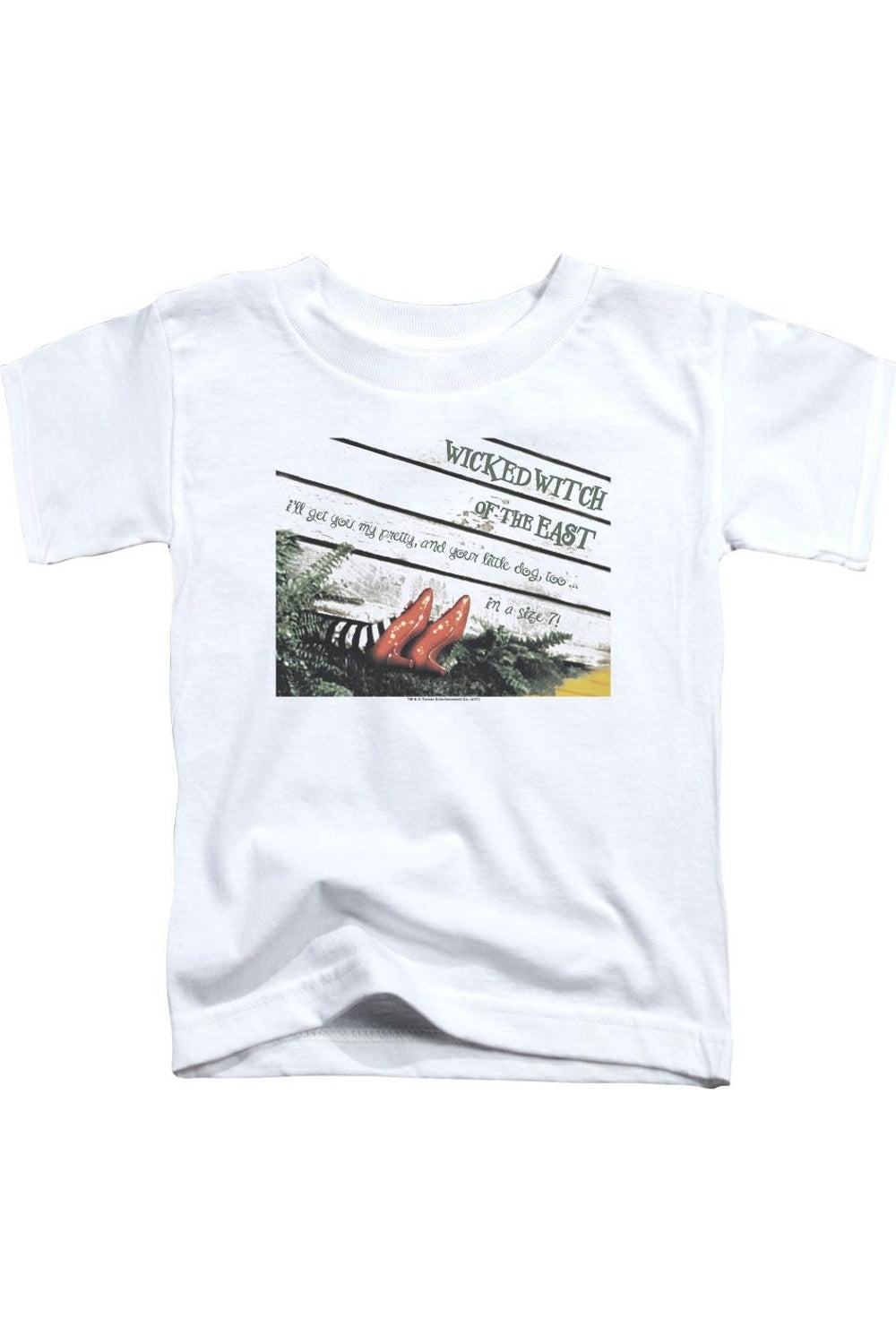 

Футболка с коротким рукавом "Волшебник страны Оз" для детей, размер 7 Gildan, белый