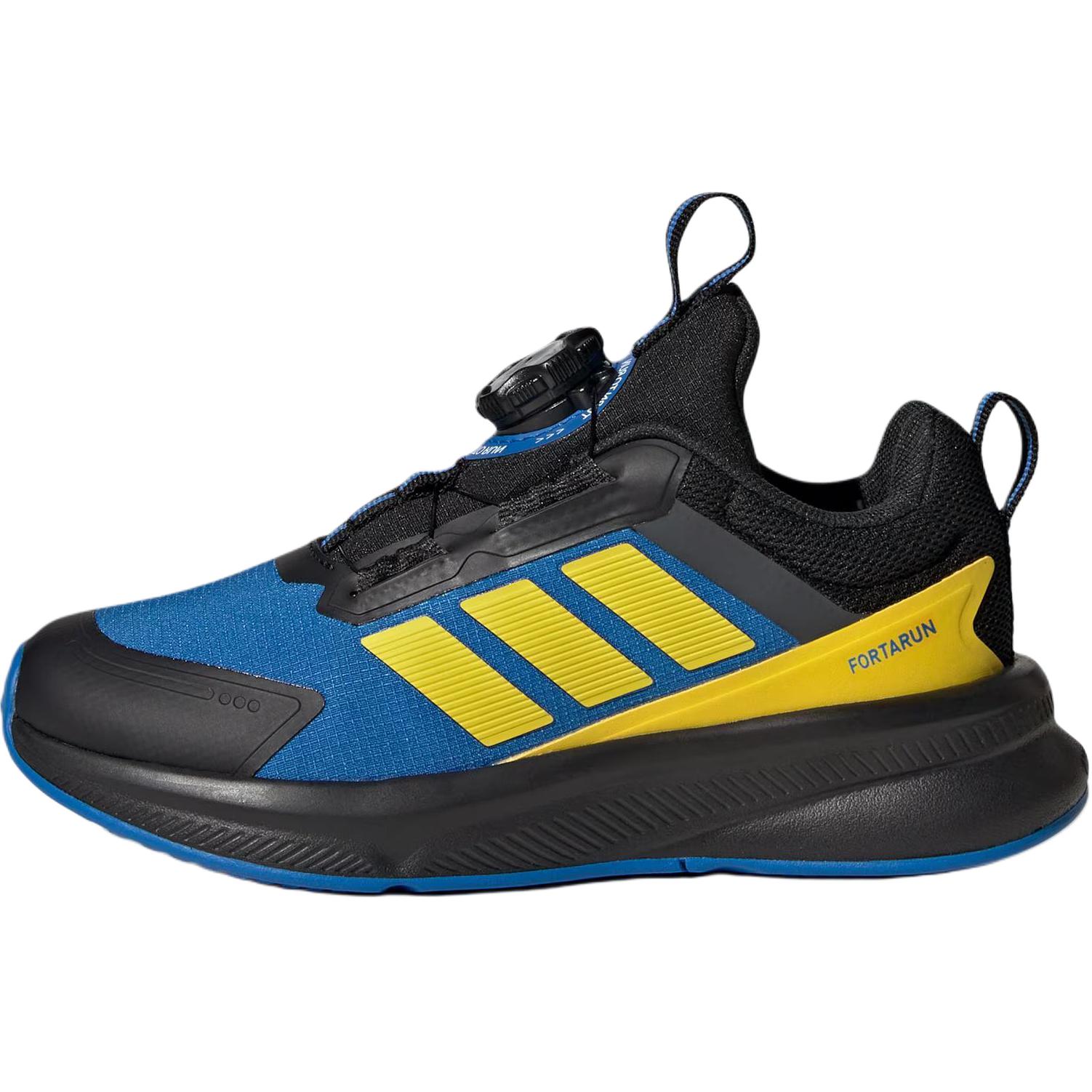 Adidas FORTARUN 4.0 Low top детские беговые кроссовки black blue — фото 3
