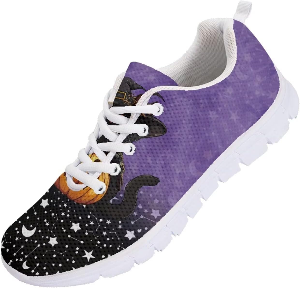 

Мужские кроссовки Funnydude Funny Print 2025, дышащие с сеткой, нескользящие, на шнуровке, Halloween