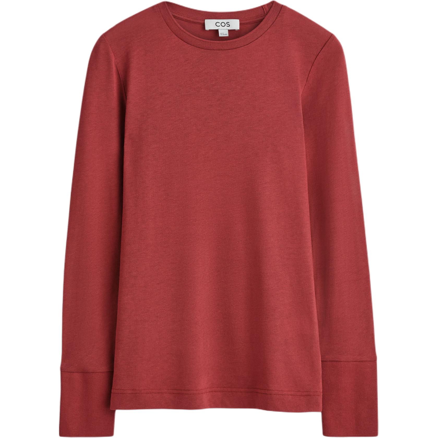 

COS Футболка женская Red Crew Neck Moderate, Красный, COS Футболка женская Red Crew Neck Moderate