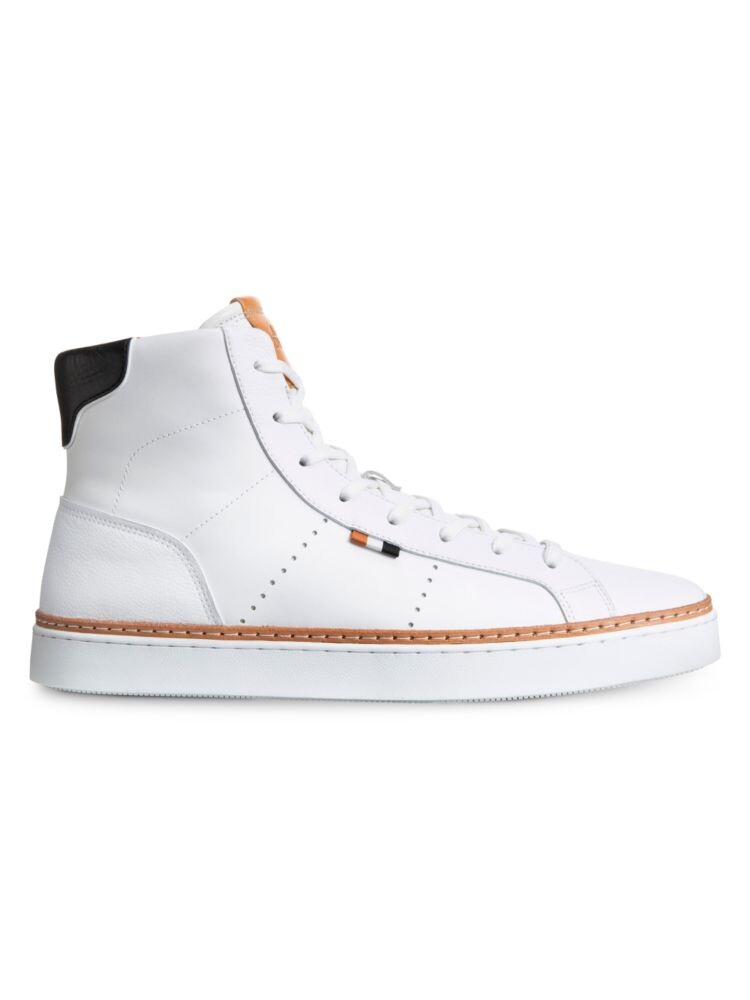 

Высокие кожаные кроссовки Alpha Allen Edmonds, белый, Белый;черный, Высокие кожаные кроссовки Alpha Allen Edmonds, белый