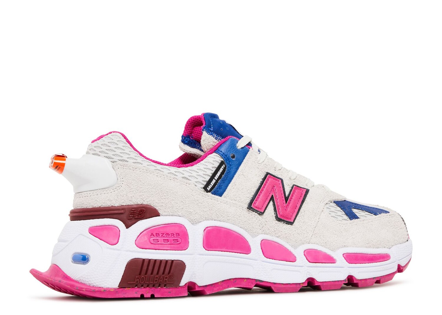 Кроссовки New Balance х Salehe Bembury 574 Yurt, кремовый/розовый — фото 3